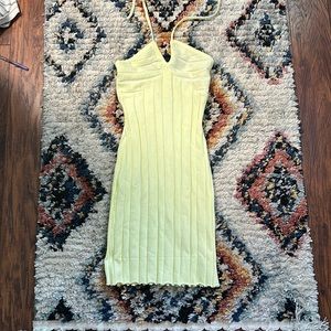 Halter mini tube dress